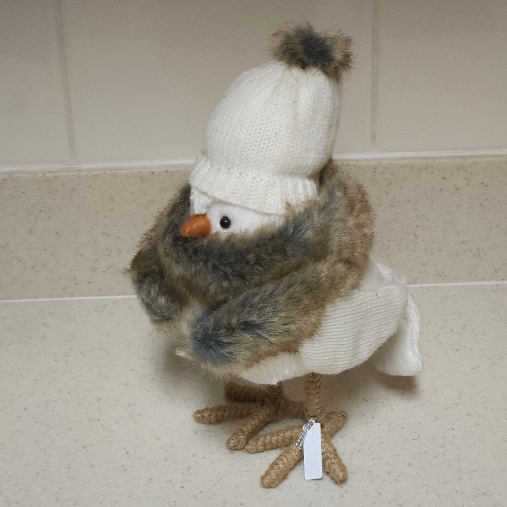 Target Wondershop Featherly Friends 2017 SIERRA Winter Fabric Bird Figurine
